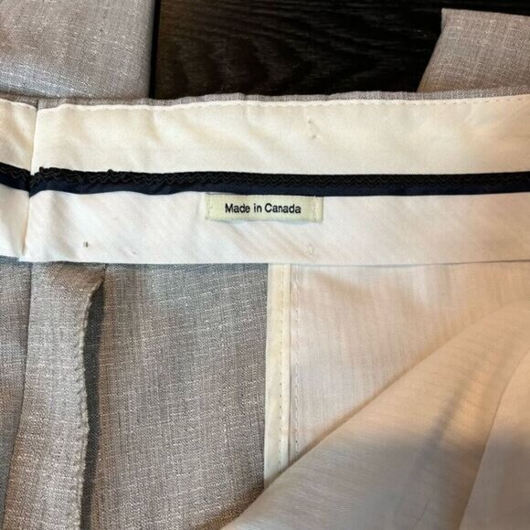 Coppley Men's Regular Fit Lightweight 100% Wool Dress Pants Gray Size 39R - Picture 11 of 13